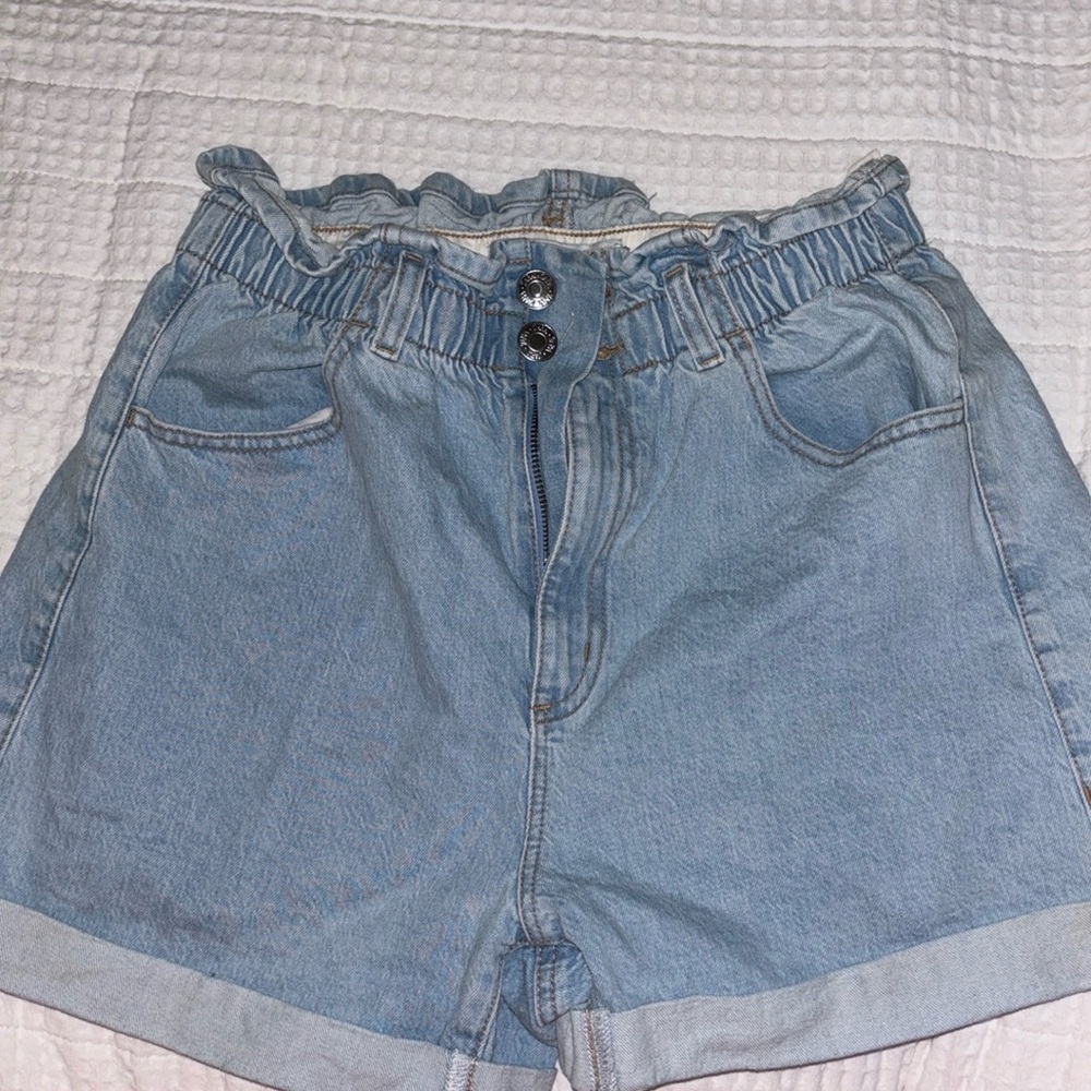 Zara high waisted denim short